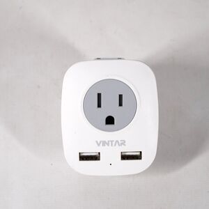 Tessan European Europe Travel Plug Adapter 3250W Max WS-07-2U White Gray